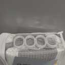Grey Shower Curtain Cotton Waffle Stripe Shower Curtains for Bathroom 72"x72"
