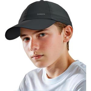 Sukeen Lightweight Kids Baseball Caps for Boy Girls, UPF50+ Kids Sun Hat Quick-Dry Youth Performance Hat for Outdoor Activity