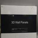 Art3d Slat Wall Panel, 3D Fluted Textured Panel 12-Tile 19.7 x 19.7in. - Black