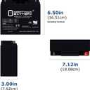 Mighty Max Battery ML18-12 - 12V 18AH Battery Replaces Pride Mobility Go-Go Elite Battery - 2 Pack