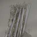 Meteor Shower Lights Outdoor Christmas Lights UL Certified Falling Rain Drop Snowfall Icicle Cascading String Light for Xmas Holiday Tree Wedding Party Garden Decor Blue, 12 Inch 8 Tubes