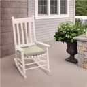 Arden Indoor/Outdoor Seat Or Rocking Chair Cushion, 19 x 18, Water Repellent, Rain Proof, Fade Resistant Cushion for Rocking Or Dining Chairs Tan Leala