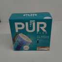 PUR Plus 7-Cup Water Pitcher, 1 Lead-Reducing Filter, Cleaner, Great-tasting Water, Dishwasher Safe, Powerful Filtration, Filter Change Light Indicator, LockFit Cap Design - White