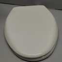 Bemis Aurora Slow Close Toilet Seat, Easy Clean Hinges and Adjustable Perfect Fit Plastic Seat, Made in USA, Elongated, Biscuit