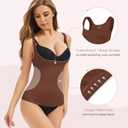 Women's Underbust Shapewear Tank Tops Tummy Control Compression Camisoles Seamless Body Shaper Cami Waist Trainer (M)