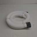 2 Pcs Pool Hoses for Above Ground Pools 1 1/2 Inch Diameter 59" Long Pool Pump Hose Replacement Filter Pump Hose Accessories, White