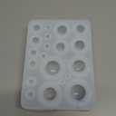 RESINWORLD 20-Cavity Sphere Molds for Resin, Round Ball Resin Mold, Silicone Orbs Mold for Jewellery Making