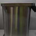 QUALIAZERO 50L/13Gal Heavy Duty Hands-Free Stainless Steel Commercial/Kitchen Step Trash Can, Fingerprint-Resistant Soft Close Lid, Slim Shape (50L Slim)