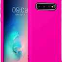 KIOMY Neon Hot Pink Case for Samsung Galaxy S10+ / S10 Plus, Airbag Corners Shockproof Bumper Protective Phone Cover, Flexible TPU Solid Bright Vibrant Color