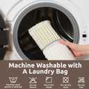 AMOAMI Waffle Bath-Mat, Super Absorbent Bath Mats for Bathroom, Boho Bathroom Rugs Non Slip Washable, Ultra Soft Bathroom-Mat with Tassels Bath Rugs for Floor Mat, 20" X 32" Cream