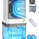 Portable Air Conditioners, Evaporative Cooler 2026 Upgraded Swamp Cooler | Windowless Portable AC Unit Cooling Fan That Blow Cold Air, 10 Gal Water Tank,Ultra Quiet for Indoor,Outdoor,Room,Restaurant