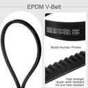 uxcell AX64 EPDM V-Belt, Raw Edge Cogged Industrial Rubber V Belt 1/2" Width x 64" Inside Circumference