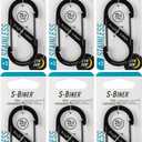 S-Biner, Size 3, Black (6 pack)
