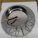 FRIXCHUR Small Chandelier Semi Flush Mount Ceiling Light Fixture Chrome Crystal Ceiling Lighting Modern Crystal Ceiling Light Fixture for Hallway Closet Kitchen Island Dining Room Bedroom E26 Base