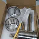 FavorKit Large Stainless Steel Slicer Shredder Attachment for KitchenAid Mixers, Dishwasher Safe Salad Maker, Cheese Grater Accessories with 3 Blades & 1 Knob Thumb Screw