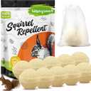 10 Pack Peppermint Oil Squirrel Repellent, Mouse Repellent Outdoor, Chipmunk Deterrent, Ground Squirrel Trap for Attic, Rodent Repellent for Garden