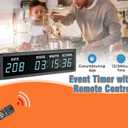 Blue 1.8" 9Digits Large LED Countdown Count Up Days Clock with Remote Christmas Event
