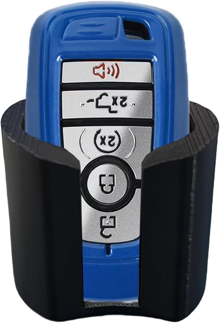 TEYOUYI Key Holder for Bronco Sport,Accessories for Ford Bronco Sport Fits in The Gap Between Cup Holders Vertical Key Holder Black