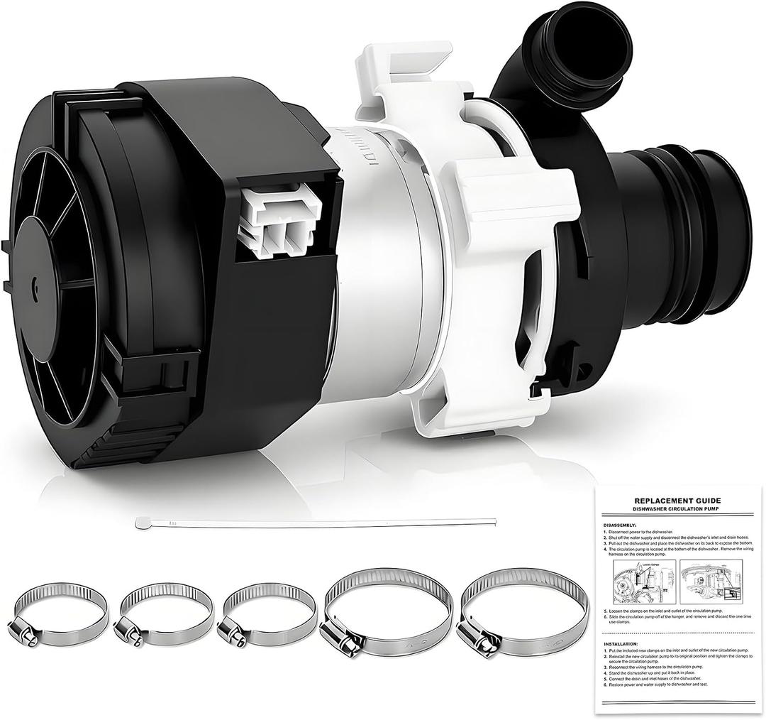 WD26X23258 Dishwasher Circulation Pump Assembly - Compatible with GE Dishwasher Models，Upgraded Brushless Motor Replaces WD26X22285, WD26X22826, WD26X22518, EAP11772000