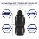 Skechers Memory Foam Car Seat Covers, Air Cool Mesh Thick Seat Covers, Gray Two Front Car Seat Protector, Airbag Compatible, Automotive Comfort & Protection for Most Cars, Van,Trucks, SUV,Grey