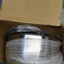 Stainless Steel Salad Spinner, 4.8 Qt Vegetable Washer, BPA-Free Lettuce Dryer with Crank Design, Dishwasher Safe, Non-Slip Base - Black Lid