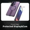 for Samsung Galaxy S25 Ultra Case with a Tempered Screen,[Compatible with Magsafe],[Heat Dissipation],[Magnetic Support],[Invisible Built in Stand & Ring Holder],Anti-Scratch Slim Case-Purple