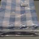 Maymiss Checkered Tablecloth Rectangle, 2 Pack Gingham Table Cloths Waterproof Wrinkle Free Buffalo Plaid Table Covers Washable for Dining, Parties & Outdoor Picnic(Light Blue and White, 60"×84") Pack of 3