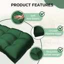 DANGHOOGY Outdoor Bench Cushions, Waterproof Patio Loveseat Cushions for Outdoor Furniture, Thick Love Seat Bench Cushions, 44" x 19" x 5", Green