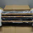 Food Warmers for Parties Buffet, 47"x12" Assemblable Electric Warming Tray with 8 Level Temperature Adjustment and 8 Hour Timer, Upgraded Desktop-Protecting Food Warming Mat (Black&Gold)