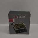 Taylor Digital Kitchen Scale with Dishwasher Safe Stainless Steel Container and Snap On, 22 pound capacity, Black