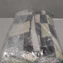 Washable Rug 5x7 Checkered Rug, Black and White Area Rug, Boho Large Rugs for Living Room, Low Pile Lightweight Indoor Carpet with Non-Slip Backing for Bedroom Classroom Playroom Kids