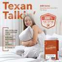 TEXAS LINEN CO. 100% Egyptian Cotton Pillow Cases Set of 2, Texan Talkin' Collection 600 Series Standard/Queen Pillowcase for Sleeping (Silver), Sateen Bed Pillow Cover, Long Staple Pillowcases