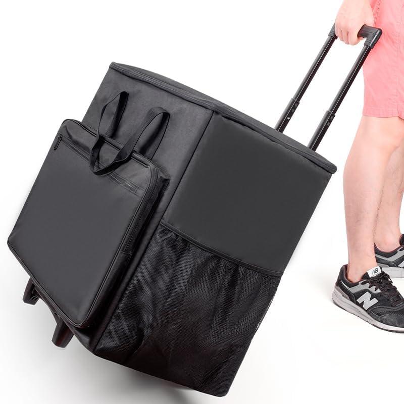 BUBM Desktop Computer Carrying Case, Padded Nylon Carry Tote Bag for Transporting Computer Tower PC Chassis, Keyboard, Cable and Mouse