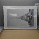 upsimples 24x36 Poster Frame, Display Pictures 20x30 with Mat or 24x36 Without Mat, Wall Hanging Picture Frame, White, 1 Pack