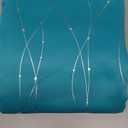 Deconovo Blackout Back Tab Curtains with Silver Wave Dots Pattern, Room Darkening, Heat Blocking, Energy Saving Drapes for Bedroom, Living Room, 2 Panels, Turquoise, 52W x 90L Inch