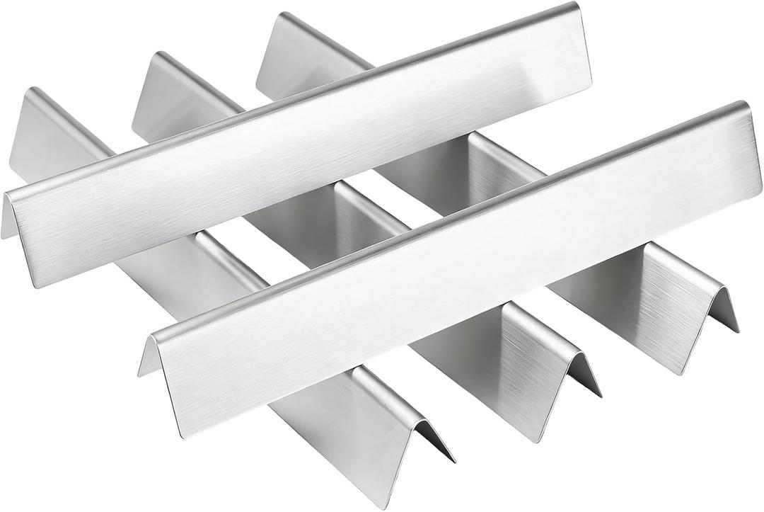 17.5" Stainless Steel Flavorizer Bars for Weber Genesis 300 Series (2011-2016, Front-Mounted Controls), Replacement for Weber 7620 7621 Fits Genesis E-310 E-320 E-330 S-310 S-320 S-330 Heat Plates