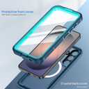 Lanhiem Magnetic for Samsung Galaxy S26+ Plus Case, IP68 Waterproof Dustproof Case, [Compatible with Magsafe] [Built-in Screen Protector] Full Body Heavy Duty Rugged Phone Cover 6.7 inch, Blue