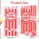 300 Pcs Popcorn Bags, 1 Oz Paper Popcorn Bag Individual Servings for Machine Maker Cart Bulk Movie Nights Mothers Day Gifts Party Supplies