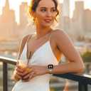 STIROLL Slim Metal Band Compatible with Apple Watch 41mm 40mm 38mm 42mm(Series 11 10) Women, Stylish Thin Stainless Steel Chain Straps for iWatch Bands Series 9 8 7 6 5 4 3 2 1 SE, Silver Gold
