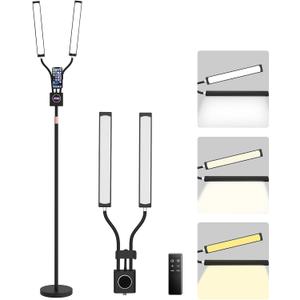 Lash Light Adjustable Height Dual Arms 30W LED Esthetician Flat Base Lamp