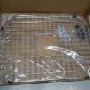 Serene Valley Sink Grid 18-1/8" L x 13-3/8" W, Centered Drain with Corner Radius 3-1/2", NDG1813C