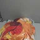 COMIN Inflatable Dinosaur Costume for Adults Blow Up T Rex Costume Dino Inflatable Costume Orange Full Body for Halloween Party