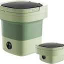 Portable Washing Machine,16L Laundry Washer with 3 Modes Deep Cleaning for Underwear,Baby Clothes,Shirt,Small Delicates. Mini Foldable Washer and Dryer Combo for Apartment,Hotel,Camp,RV,Travel(Green)
