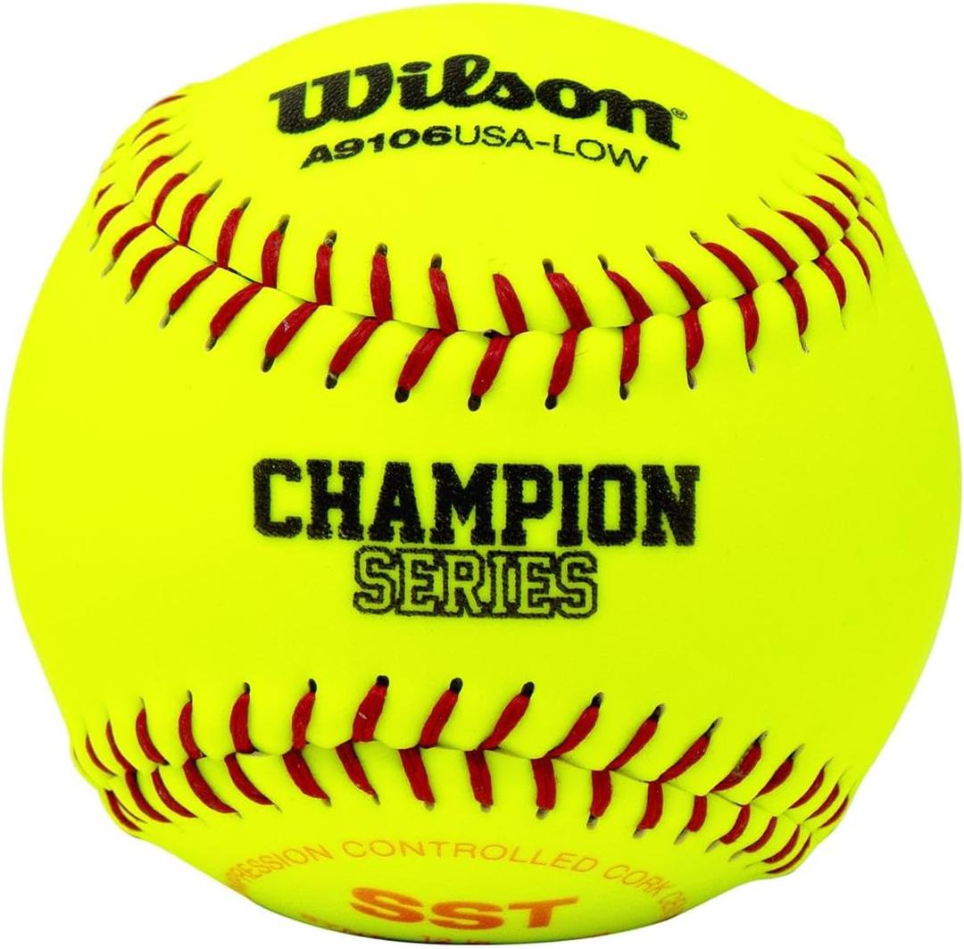 Wilson A9106 12" ASA Championship Series Synthetic SST Softball 1 Dozen