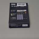 CATIGA 12 Digit Desk Calculator, Desktop Calculators with Large LCD Display & Big Buttons, Dual Power Solar & Battery, Standard Basic 4 Function Calculator for School, Office, Home (Black)