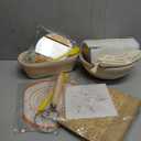Sourdough Starter Kit, Sourdough Bread Baking Supplies, Round & Oval Banneton Bread Proofing Basket, Bread Sling, Starter Jar, Dough Whisk, Scrapers, Stencils & Bag, Complete Sourdough Kit Gifts