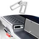 for RAM Rear License Plate Light Trim Cover Fit for Dodge RAM 2018-Present Chrome Exterior Accessories 2pcs