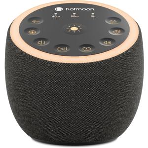 Hotmoon Sound Machine for Sleep, Cocoon 2 White Noise Sound Machine with 40 Relaxing Sounds, Dual-Speaker & Timer, 8 Night Light, Pink Brown Green Noise for Sleeping Adults, Office Privacy, Plug-in