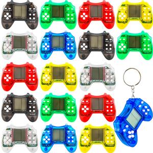 18 Pack Mini Video Game Keychain Small Gamepads Keychains for Video Game Party Favors Birthday School Party Gifts (Color Style 1)