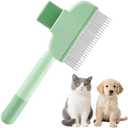 1PCS Cat Comb Dog Comb Tool, 1PCS Pet Hair Removal Gloves Brush, Reusable Pet Cat Dog Hair Removal Grooming Gloves Brush Tool (1PCS+1PCS)